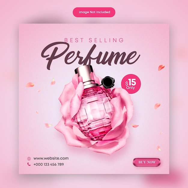 PSD parfum social media-sjabloon