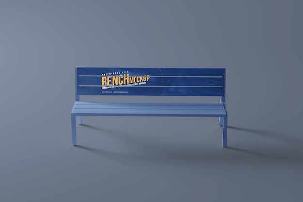 Mockup di panchina del parco