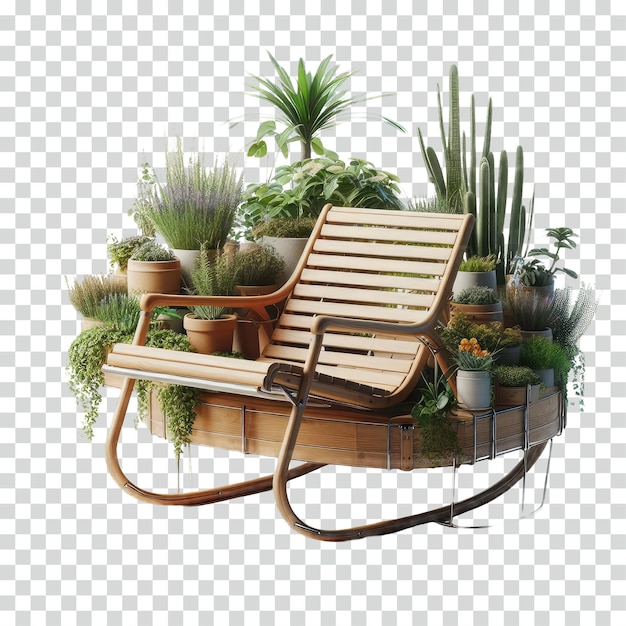 PSD park chair transparent background