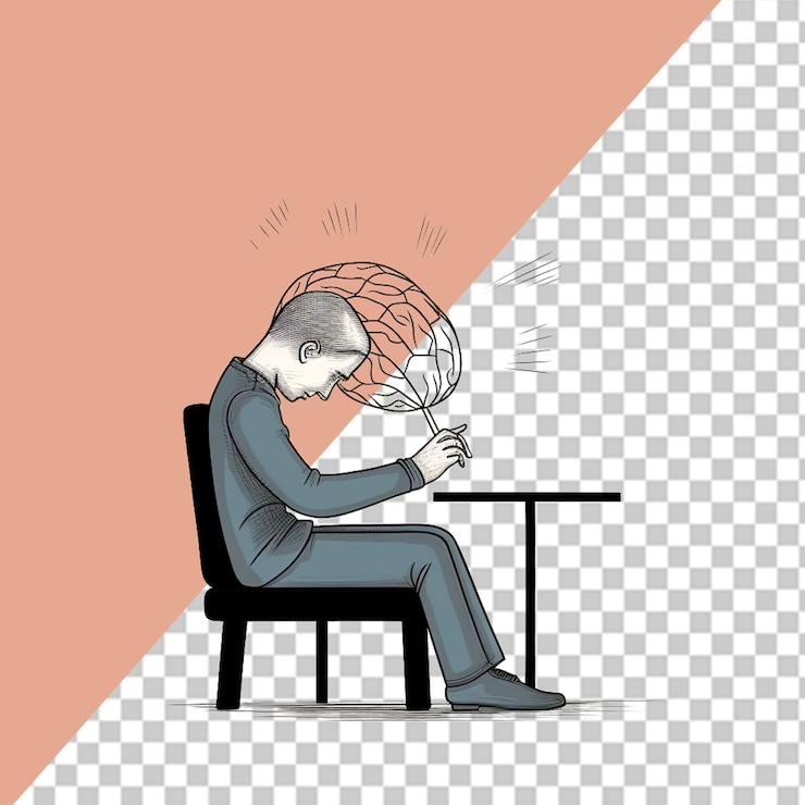 PSD 파킨슨병 인식의 날 png 일러스트레이션