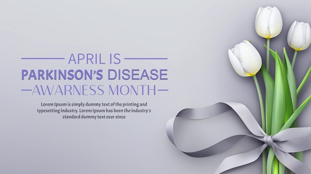 PSD parkinsons disease day awareness month of april for banner