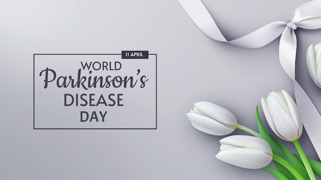PSD День осведомленности о болезни паркинсона месяц апрель для баннера