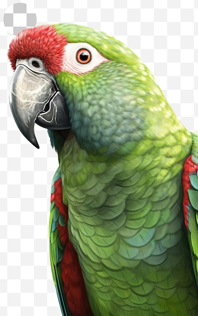 PSD parrot portrait png background