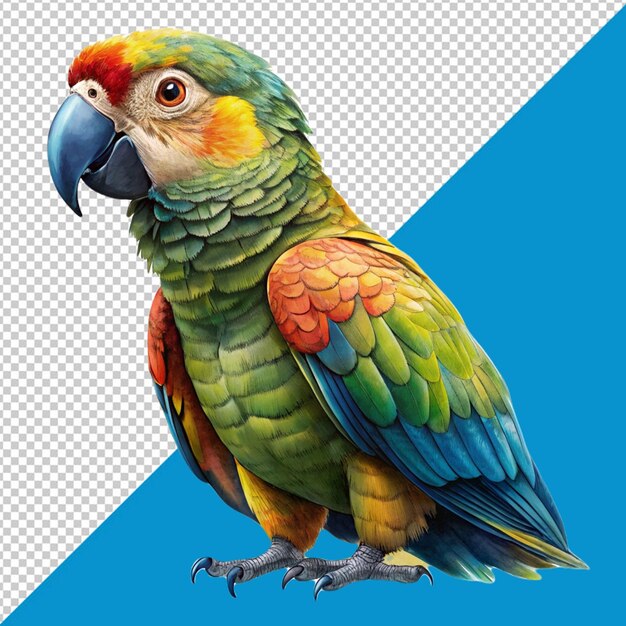 PSD a parrot on transparent background