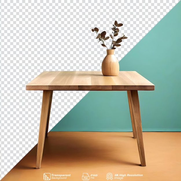 PSD parsons table isolated on transparent background