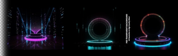 粒子ネオンライトスポット点滅賞パーティーステージ
