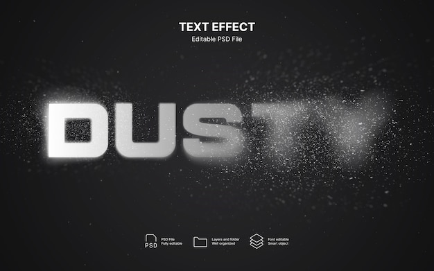 Particle text effect
