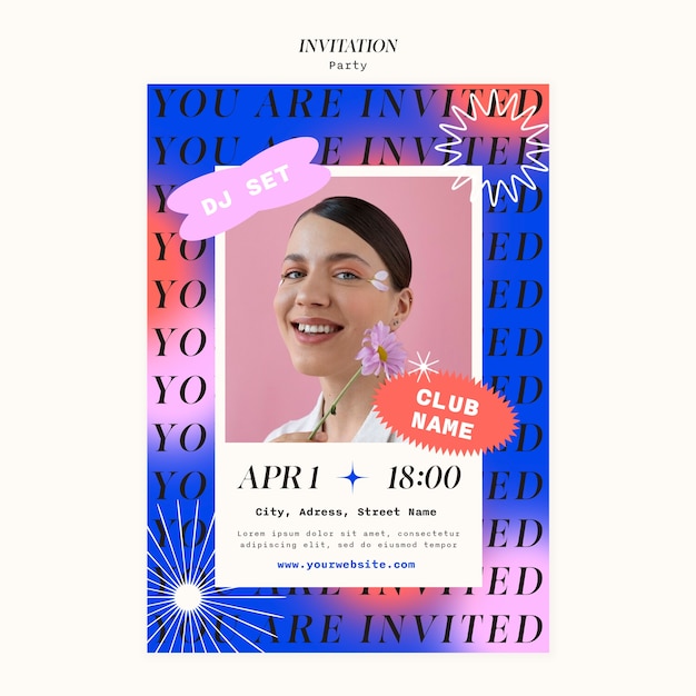 party entertainment invitation template