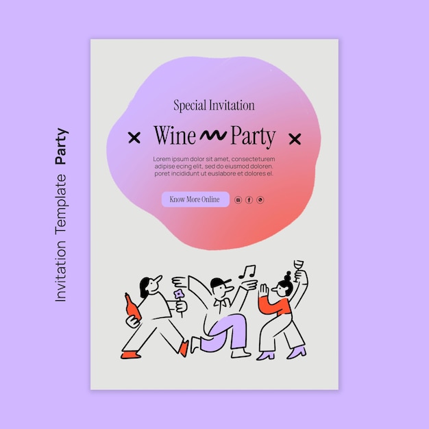 Party entertainment invitation template