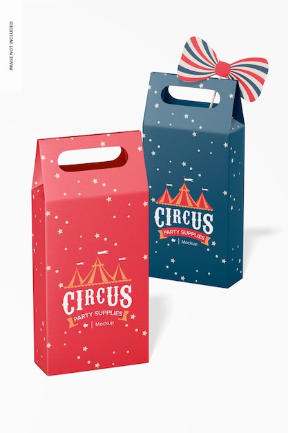 party favor boxes mockup