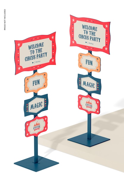 Party grote borden mockup