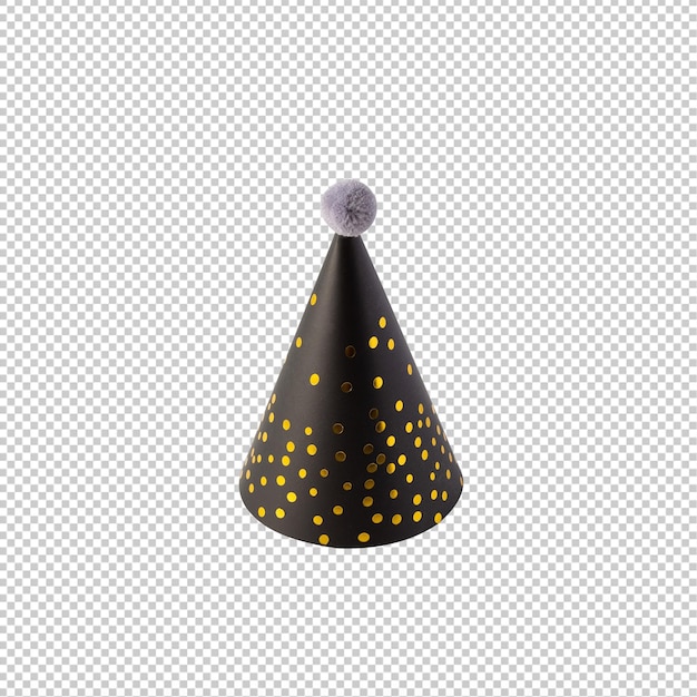 Party hat cutout psd file