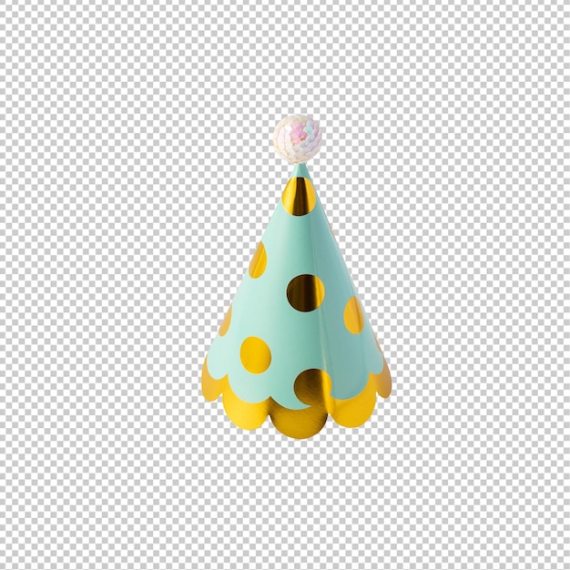 Party hat cutout Psd file