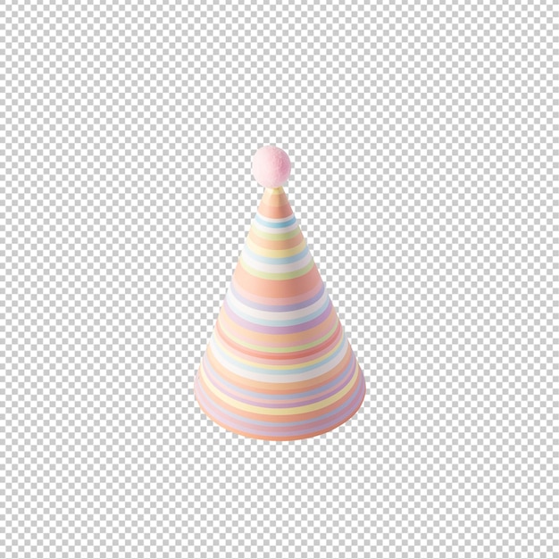 Party hat cutout Psd file