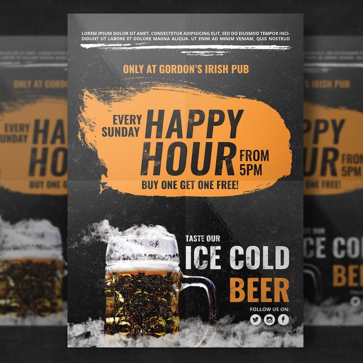 PSD party poster template