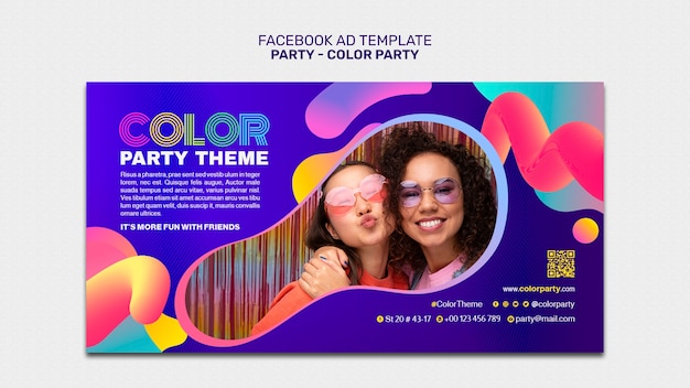 PSD party template design