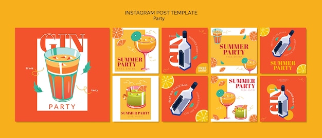 PSD party  template design