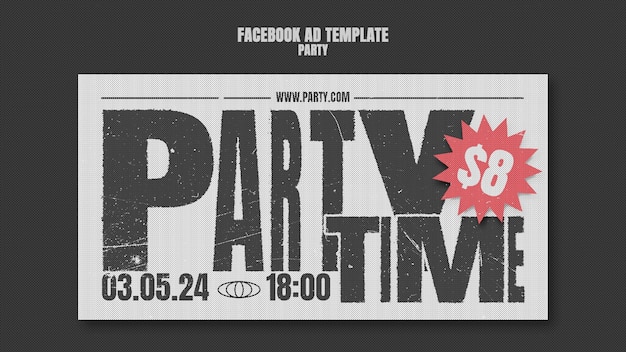 PSD party template design