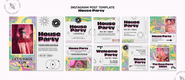 PSD party template design