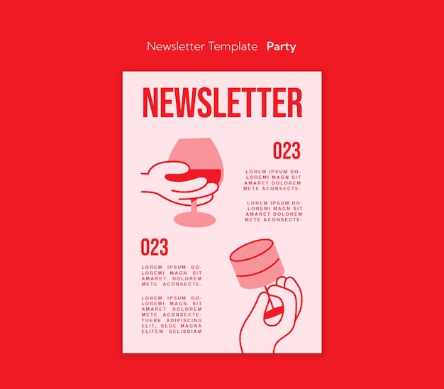 PSD party template design