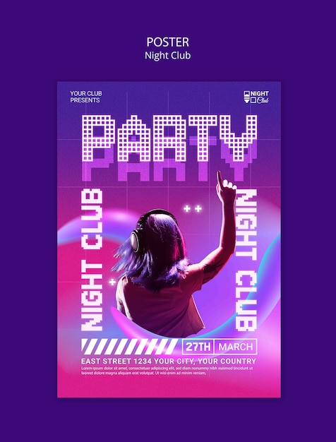 PSD party template design