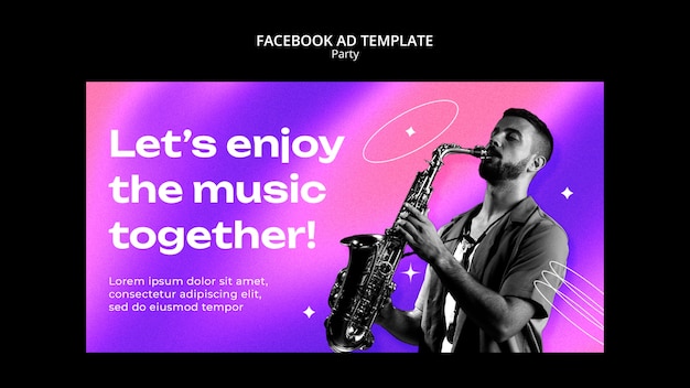party time facebook template