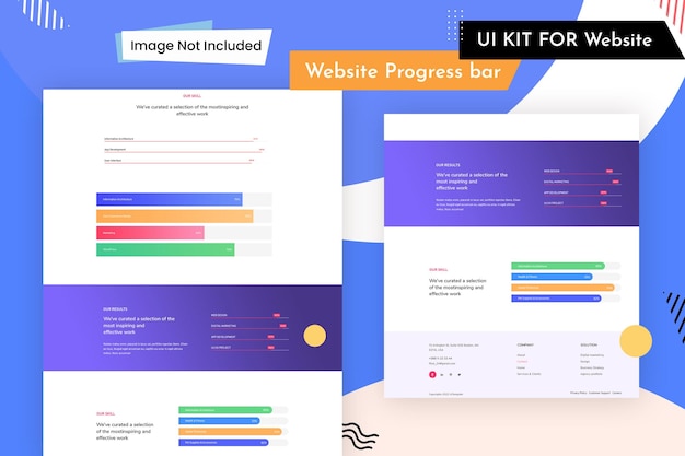 Pasek postępu czystego projektowania dla dowolnej strony internetowej