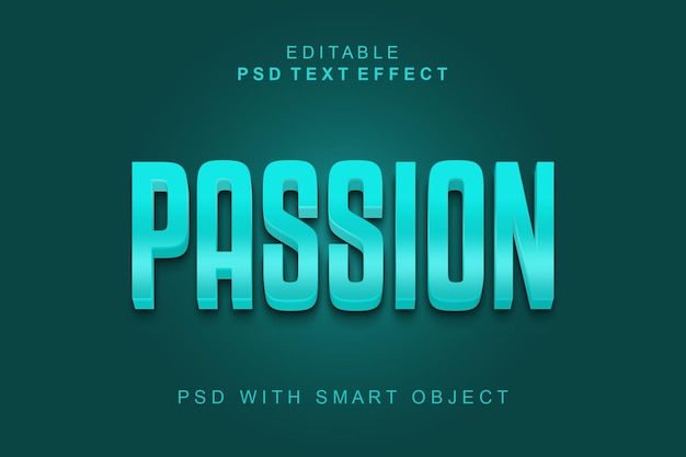 PSD passion 3d text effect