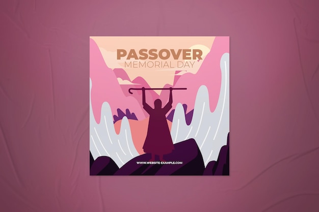 PSD passover memorial day instagram post