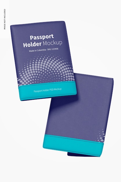 Passport holder mockup