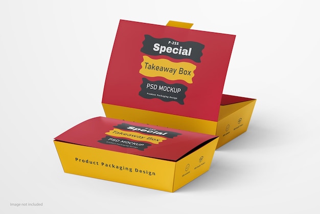 Pasta box label mockup