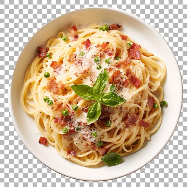 PSD pasta carbonara su sfondo trasparente