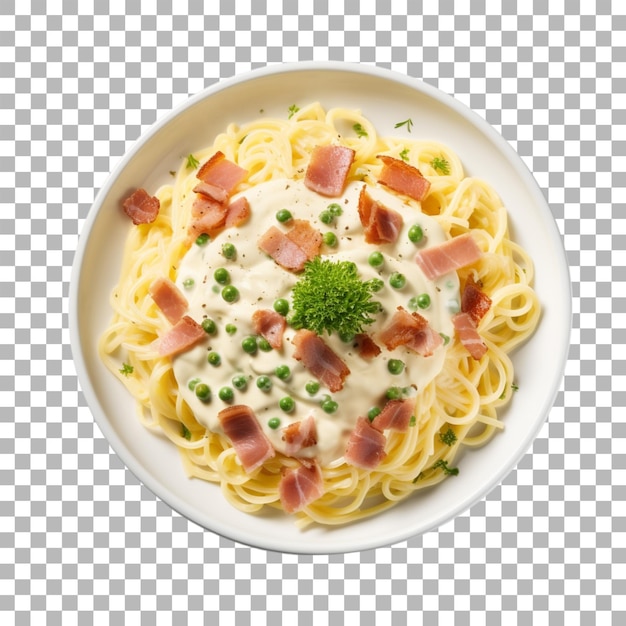 PSD pasta carbonara su sfondo trasparente