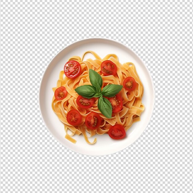 PSD pasta food isolated on white background