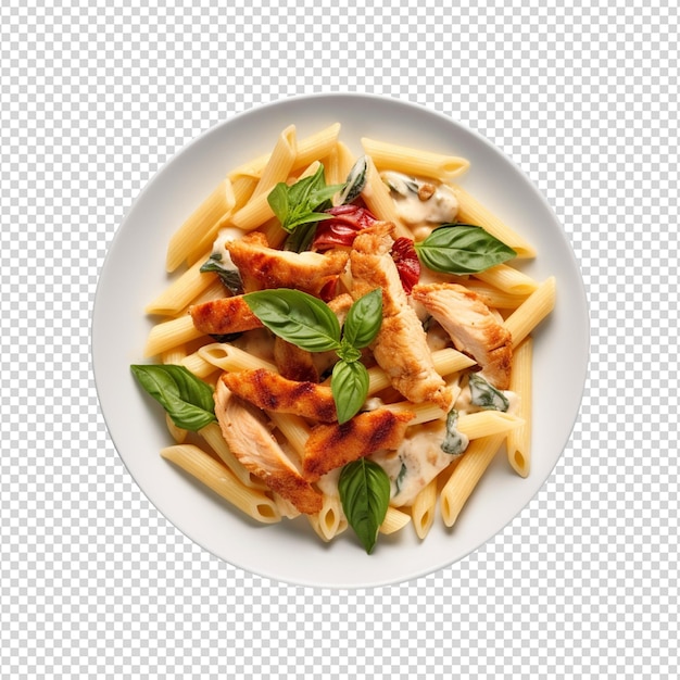 PSD pasta food isolated on white background