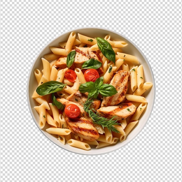 PSD pasta food isolated on white background