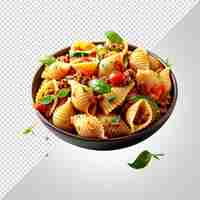 PSD pasta isolated on white background