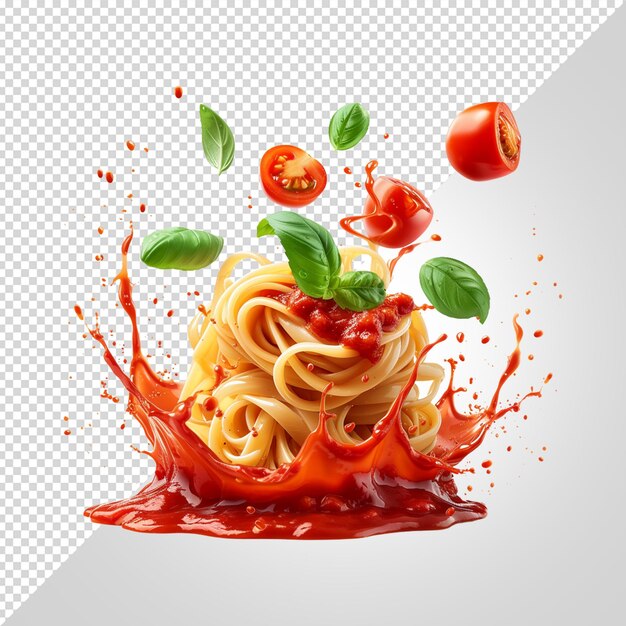 PSD pasta isolated on white background