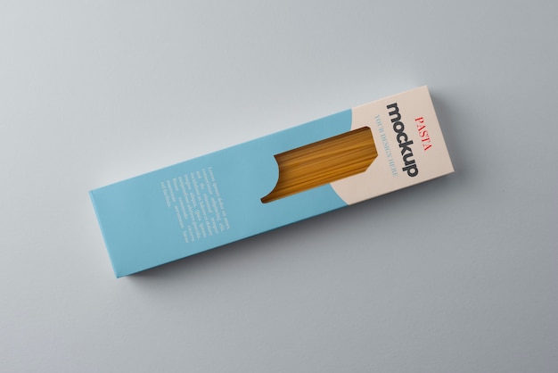 PSD pasta packaging mockup design