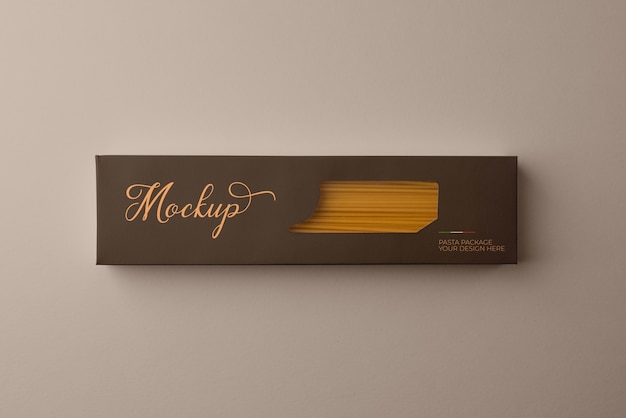 PSD pasta packaging mockup design