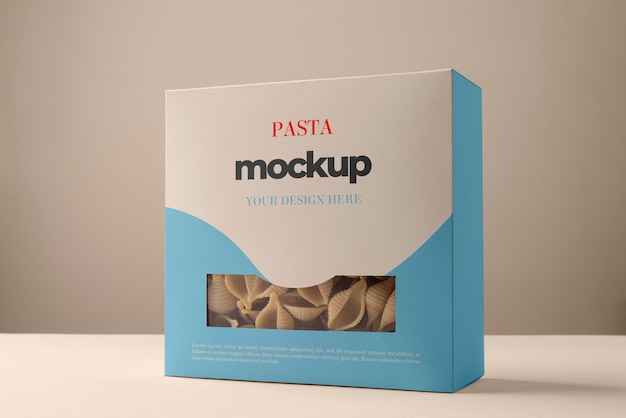 Pasta packaging mockup design