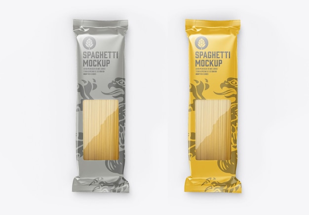 PSD pasta packaging mockup