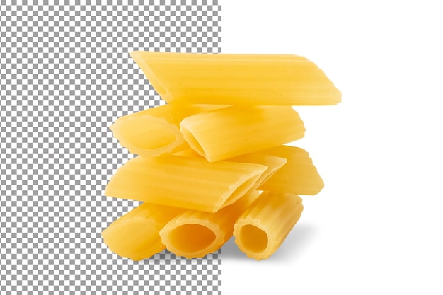 pasta pasta feathers isolated on transparent background