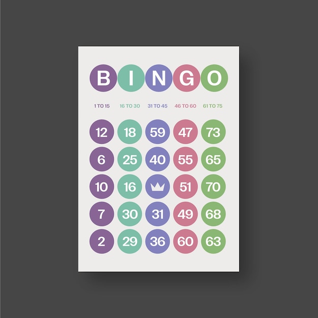 pastel bingo card templates v2 in photoshop psd