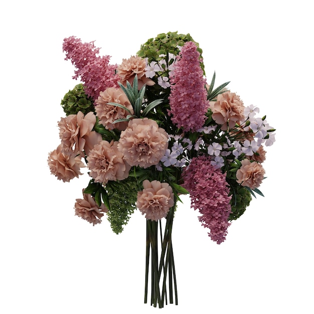 Pastel bloemenboeket
