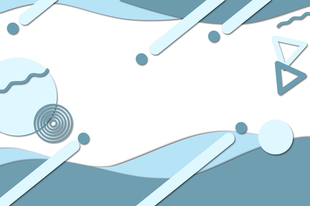 pastel color illustration background with geometric abstract basic shape elements