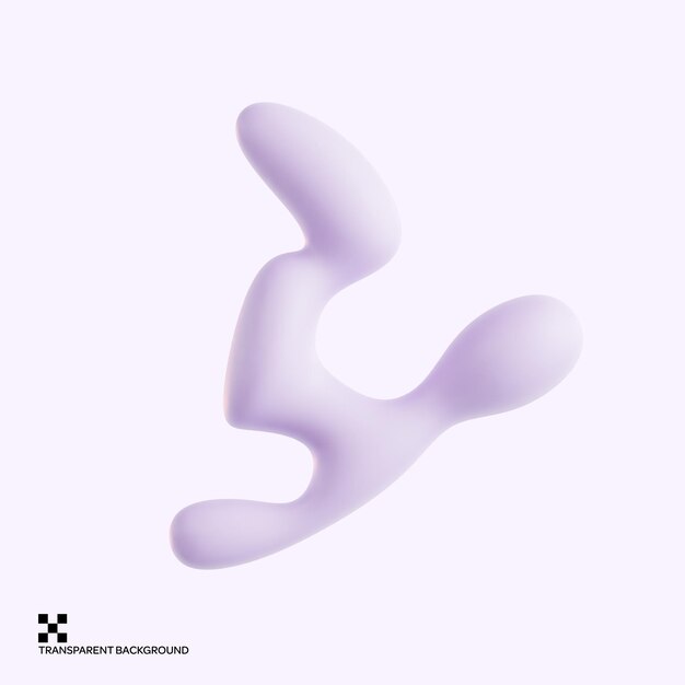 Pastel Fluid Shapes 3D Icon