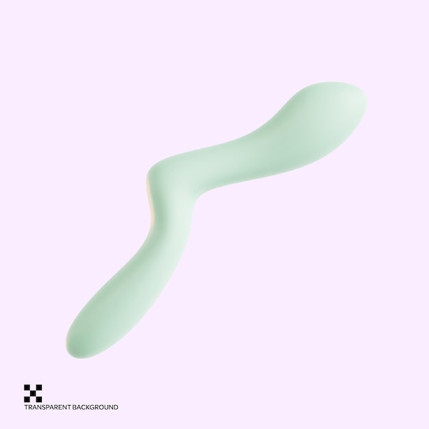 파스텔 액체 모양 3D 아이콘