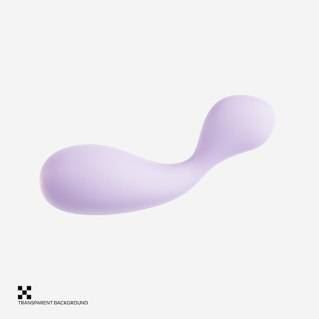 파스텔 액체 모양 3D 아이콘