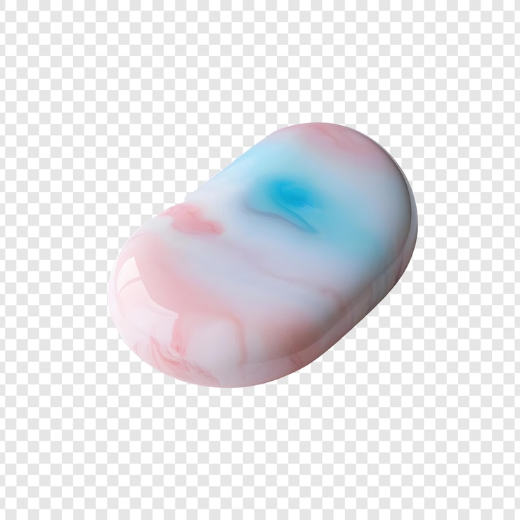 PSD pastel marble texture on transparent background